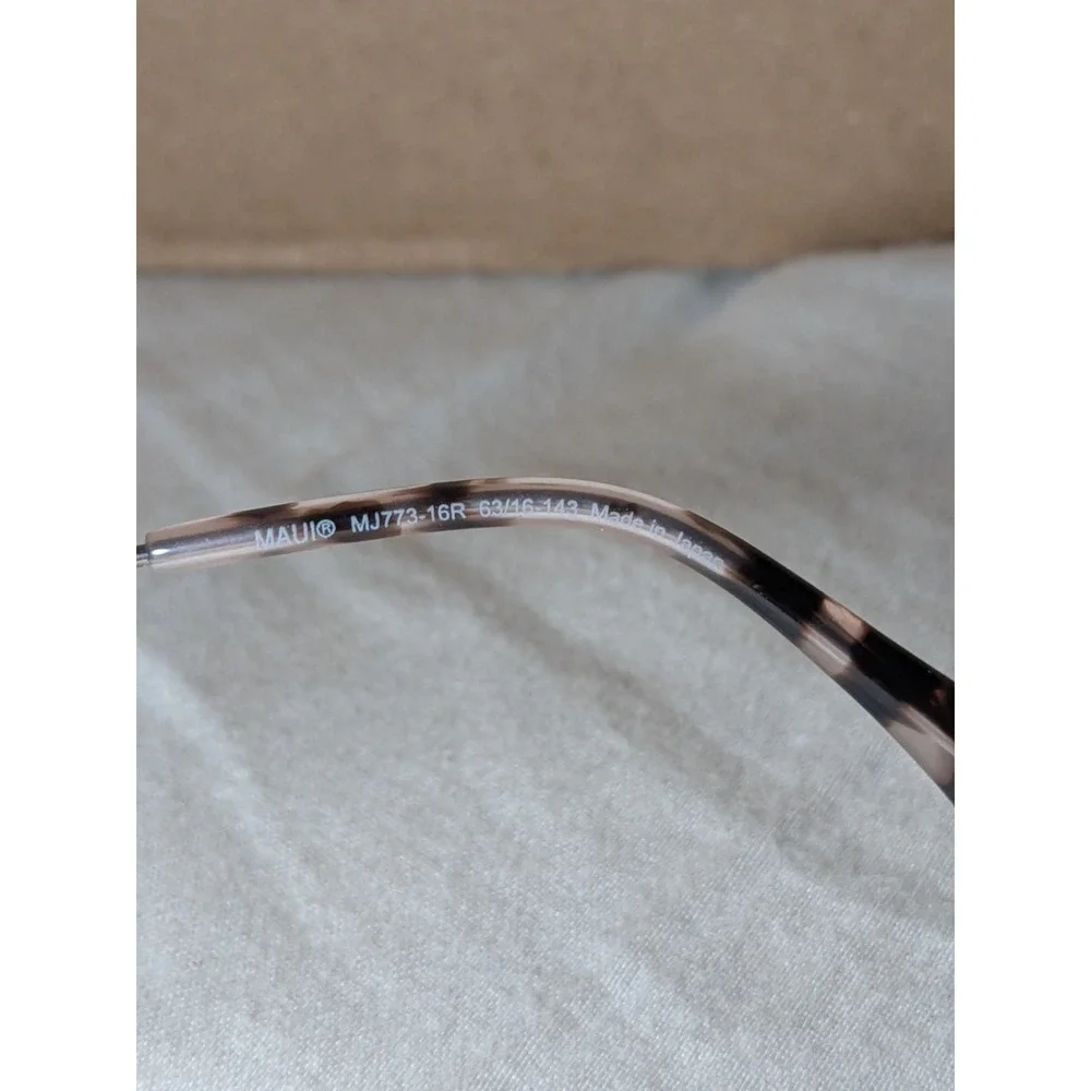 MAUI JIM BREEZEWAY MJ 773-16R ROSE PINK TITANIUM 63/16/143 SUNGLASSES